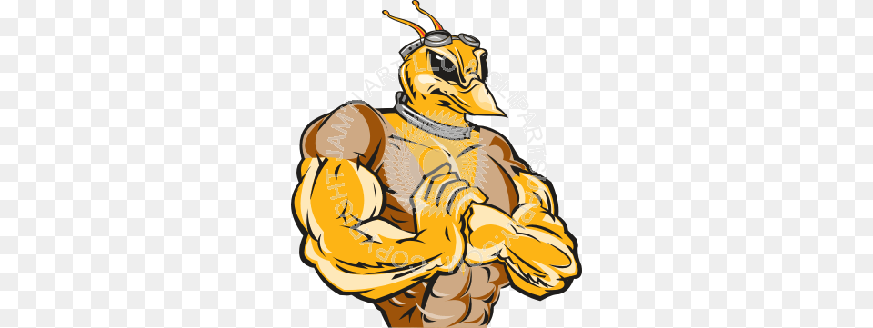 Strong Hornet With Fist In Hand, Adult, Male, Man, Person Free Png Download