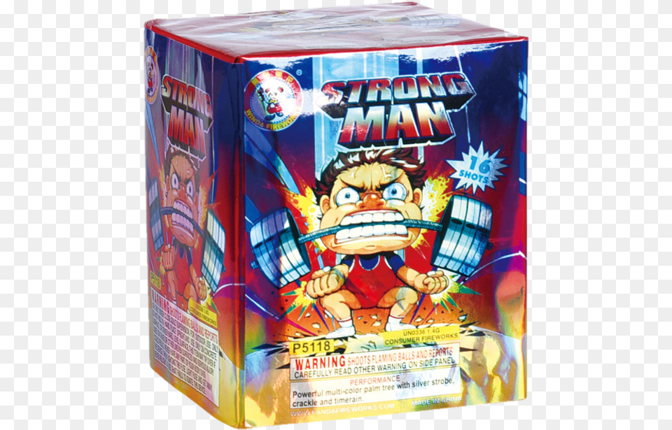 Strong Man Fireworks Plus Strong Man Firework, Baby, Person, Face, Head Png Image