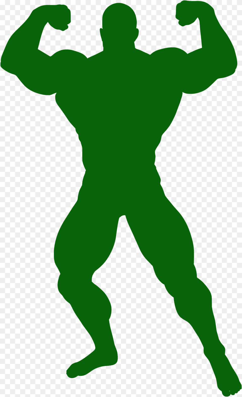 Strong Man Silhouette, Person, Green, Head Free Transparent Png