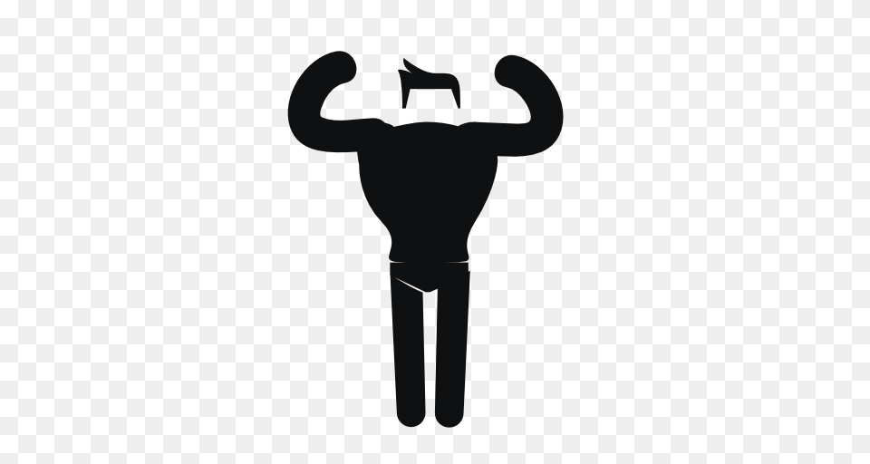 Strong Muscular Man Image Royalty Stock Images, Silhouette, Stencil, Adult, Male Free Png Download