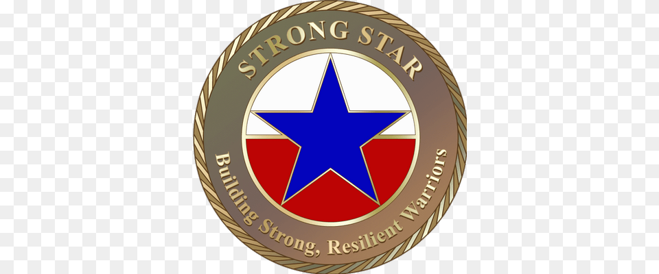 Strong Star Ptsd Star Badge, Logo, Symbol, Disk, Gold Png