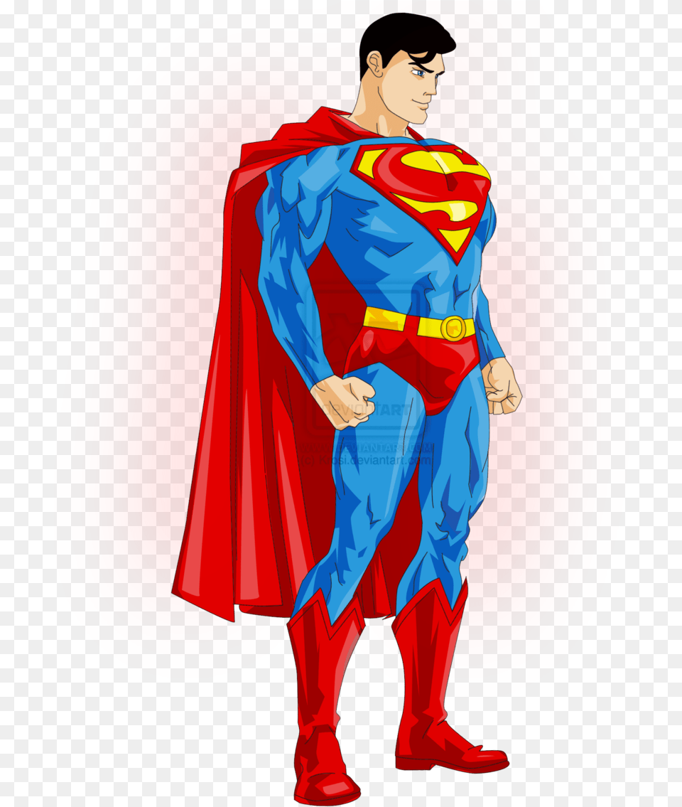 Strong Superman Drawing Superman Clipart, Cape, Clothing, Adult, Person Free Png