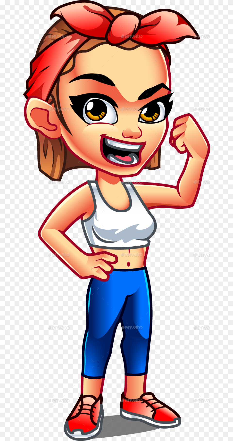 Strong Woman Cartoon Character, Book, Comics, Publication, Person Png