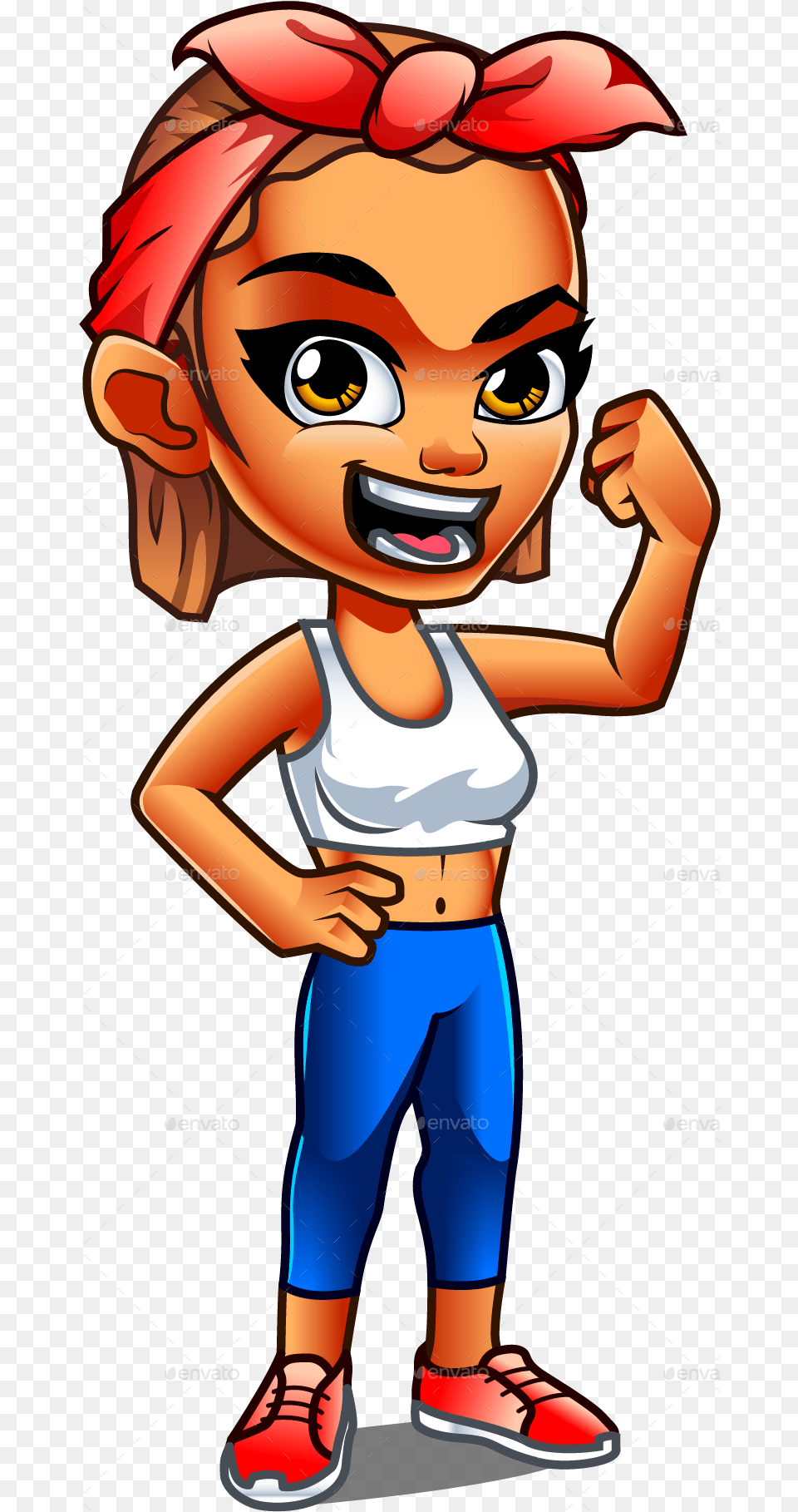 Strong Woman Mascot Set Strong Women, Book, Comics, Publication, Person Free Png Download