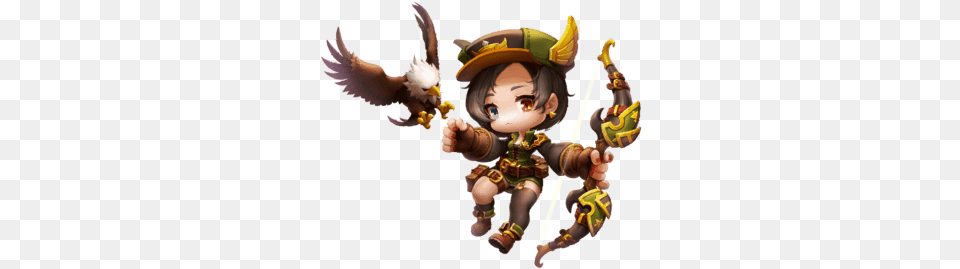 Strongest Pvp Classes Maplestory 2 Ms2 Maplestory 2 Archer Skills, Baby, Person, Animal, Bird Png Image