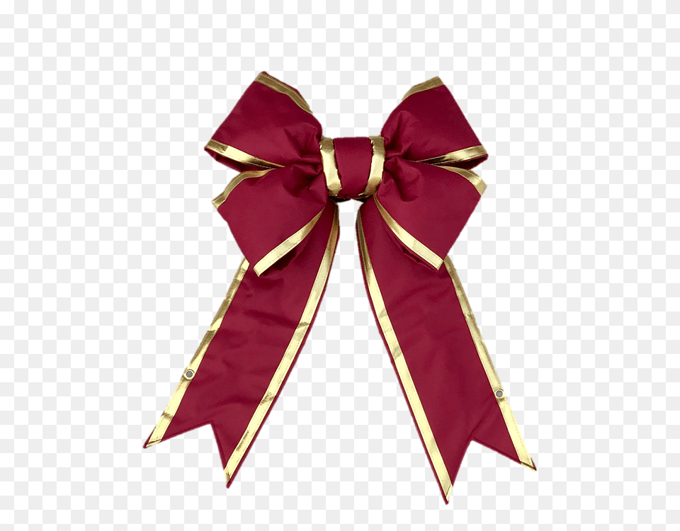 Structural Bow Burgundy With Gold Trim, Accessories, Formal Wear, Tie, Bow Tie Png
