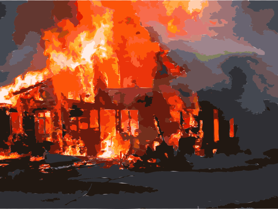 Structure Fire Combustion House Computer Icons House On Fire, Flame, Bonfire Png