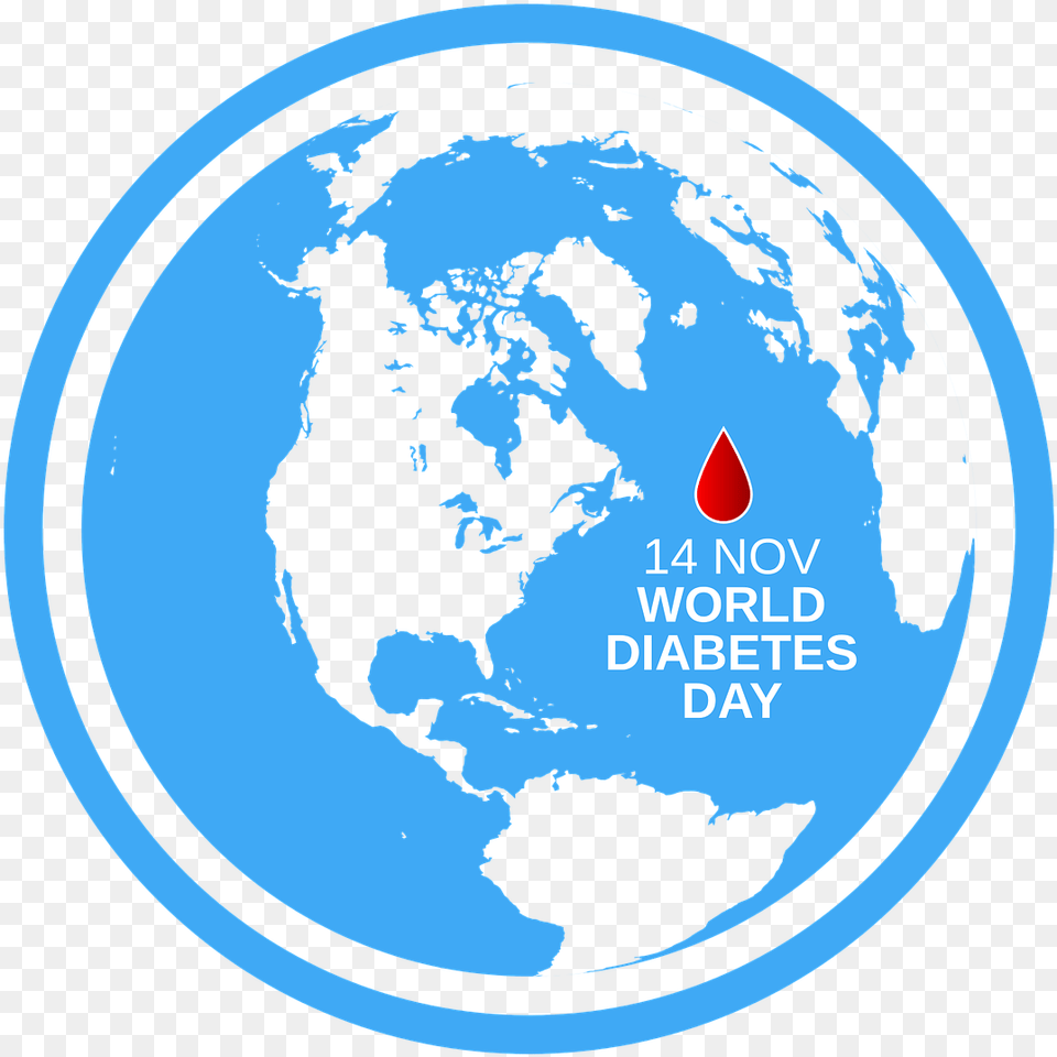 Struggle Against Diabetes 14 Nov Northern Hemisphere Transparent, Astronomy, Outer Space, Planet, Globe Png Image