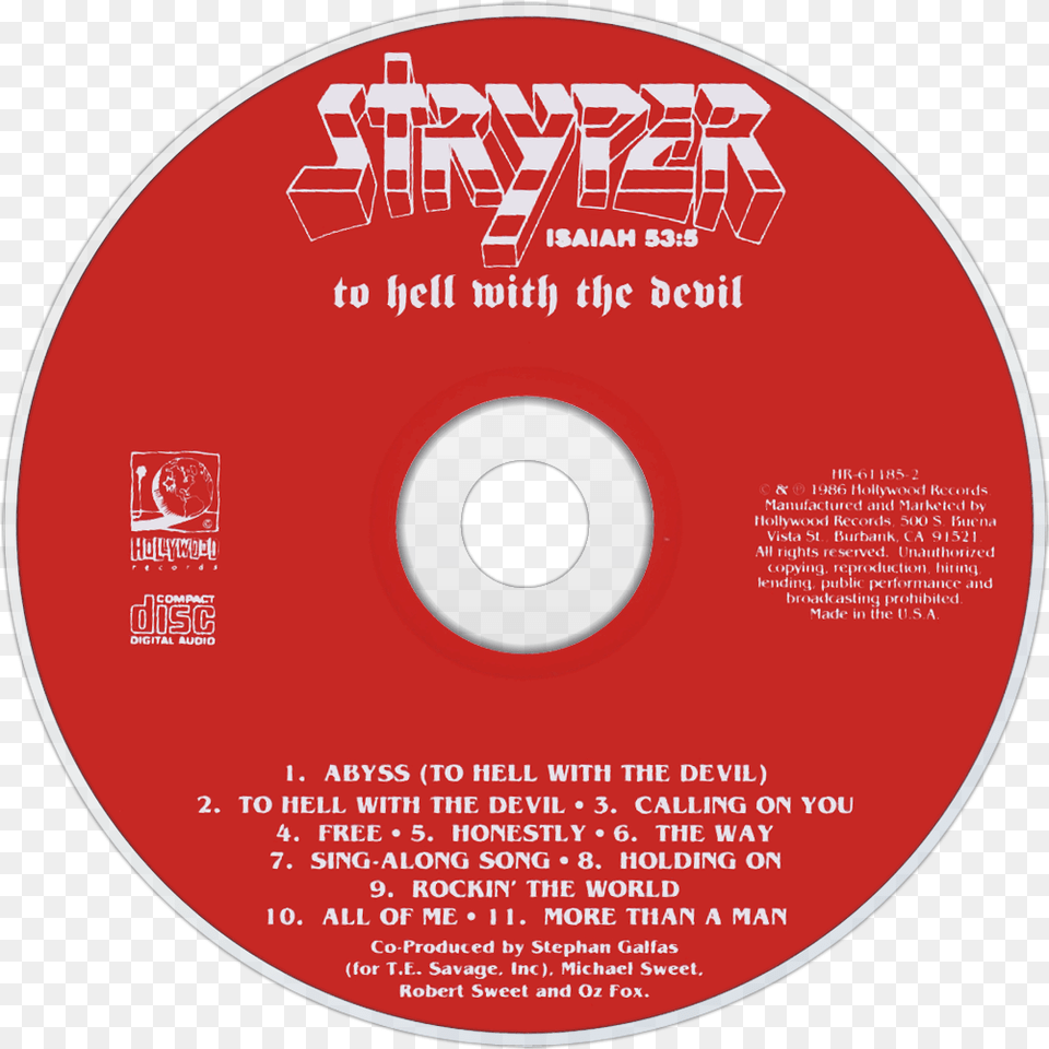 Stryper Music Fanart Fanarttv Cd, Disk, Dvd Free Transparent Png