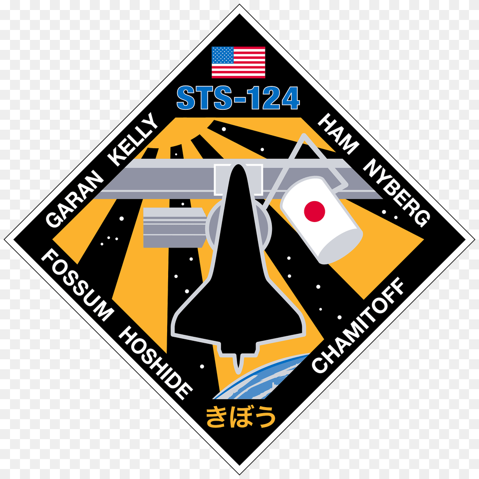 Sts 124 Patch Clipart, Aircraft, Transportation, Vehicle, Scoreboard Free Transparent Png