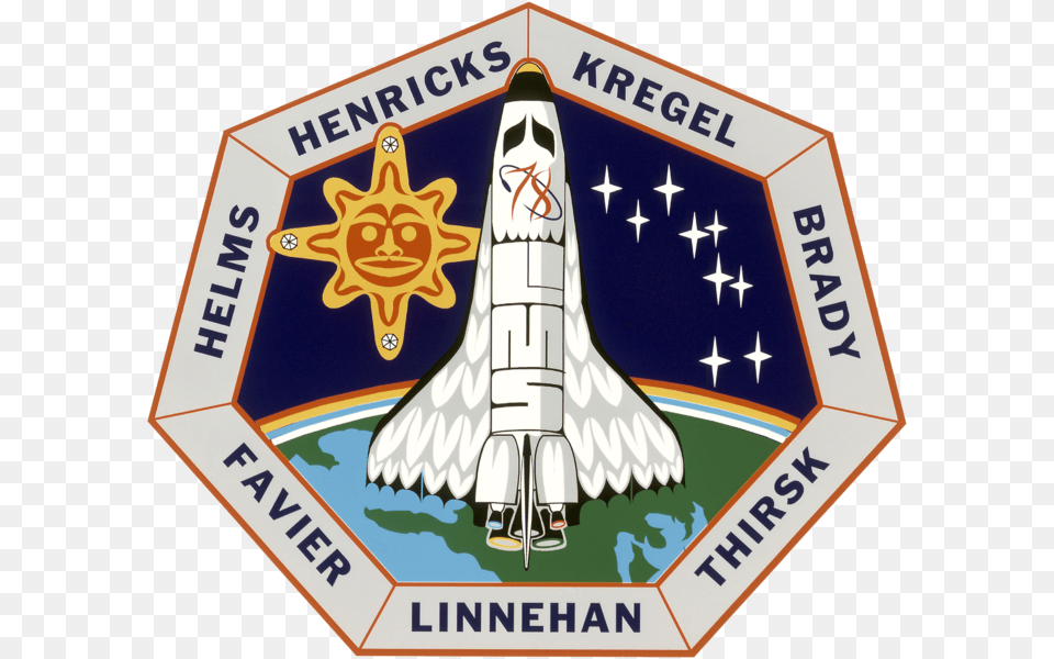 Sts 78 Patch Shuttle Columbia Sts, Road Sign, Sign, Symbol, Logo Free Png Download