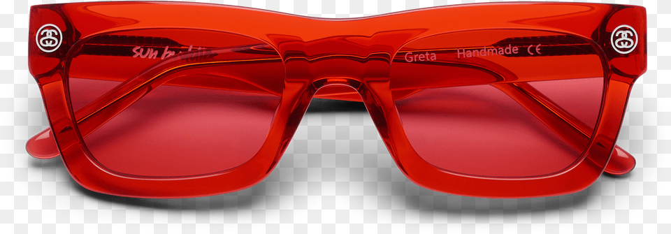 Stssy X Sun Buddies Red, Accessories, Glasses, Sunglasses, Goggles Png Image