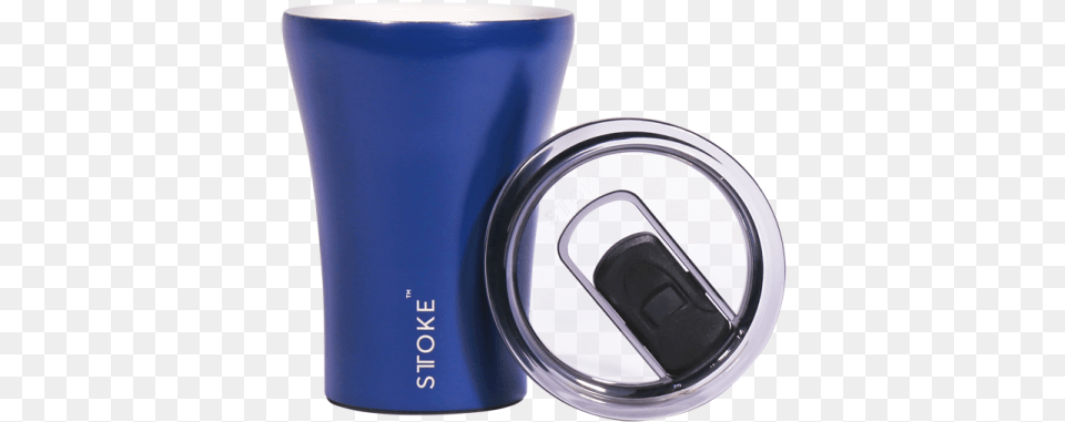 Sttoke Reusable Coffee Cup 12ozquotclass Sttoke Magnetic Blue, Bottle, Tin, Can Free Png