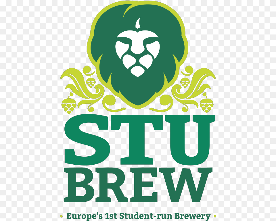 Stu Brew Logo Simple Stacked Cmyk Poster, Advertisement, Green, Face, Head Free Png