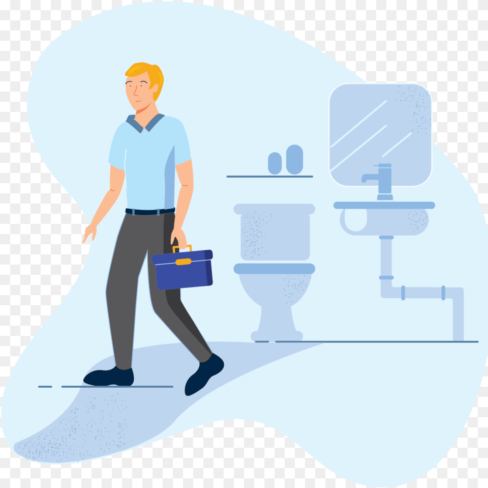 Stuarts Plumbing, Adult, Person, Man, Cleaning Free Png Download