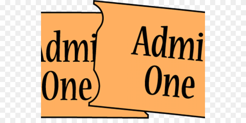 Stub Clipart Admit One, Text, Paper Png Image