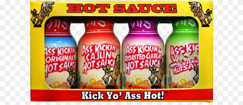 Stubbs Ass Kickin Mini Chilli Set Akchilli Kick Yo Ass Hot Hot Sauce Gift Set, Food, Ketchup, Beverage, Juice Free Png