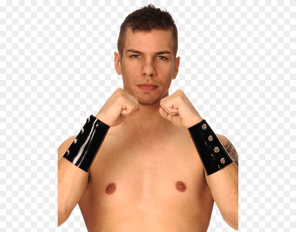 Stud Cuffs Barechested, Adult, Man, Male, Person Free Png Download