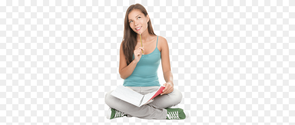 Student, Person, Sitting, Adult, Female Free Png Download