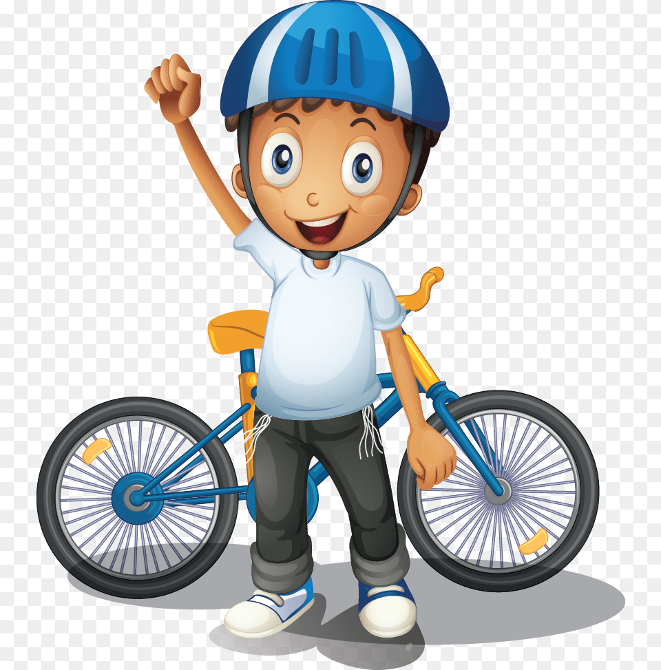 Student Bicycle Clipart Explore Pictures, Machine, Spoke, Person, Baby Free Png Download