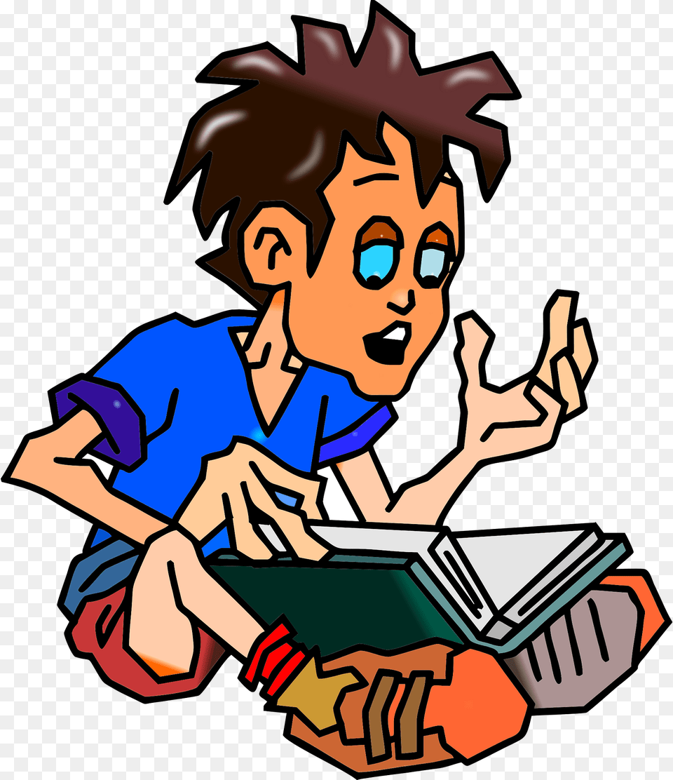 Student Clipart, Book, Comics, Publication, Baby Free Png