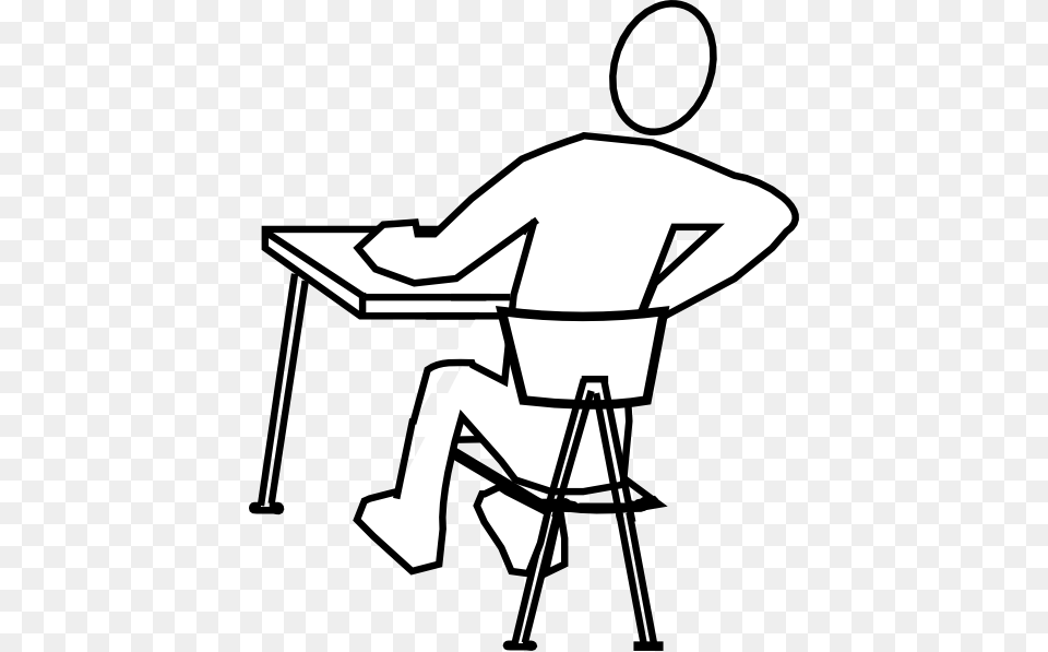 Student Distracted Clip Art, Furniture, Table, Desk, Device Png Image