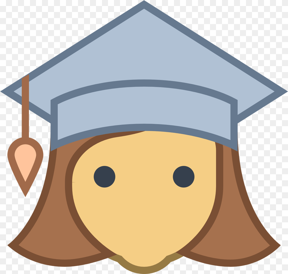 Student Female Icon Icon, Graduation, People, Person, Disk Free Transparent Png
