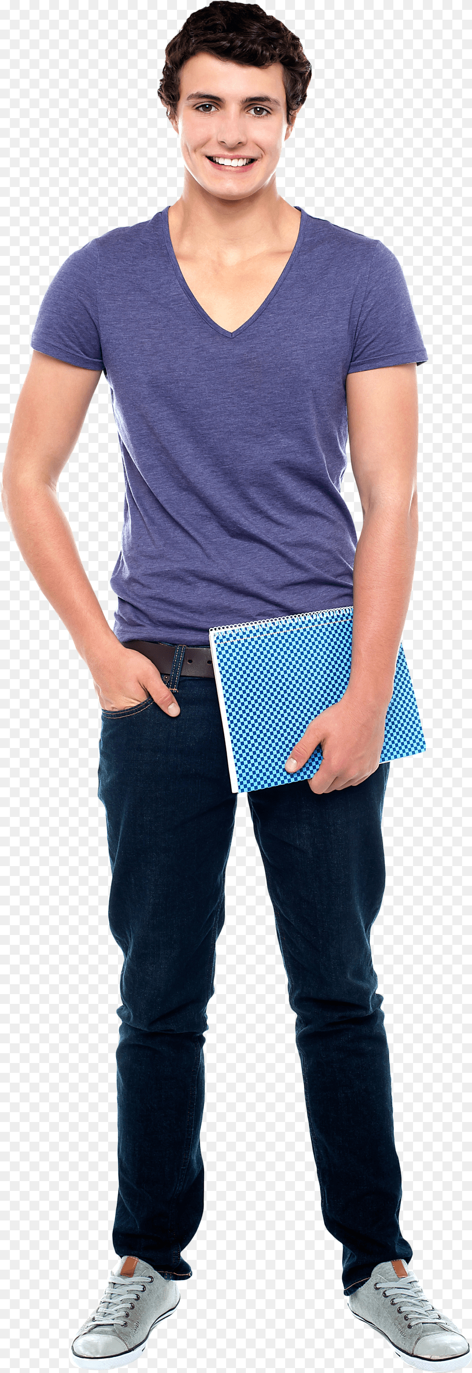 Student Free Image People In Blue T Shirt Transparent Background Png