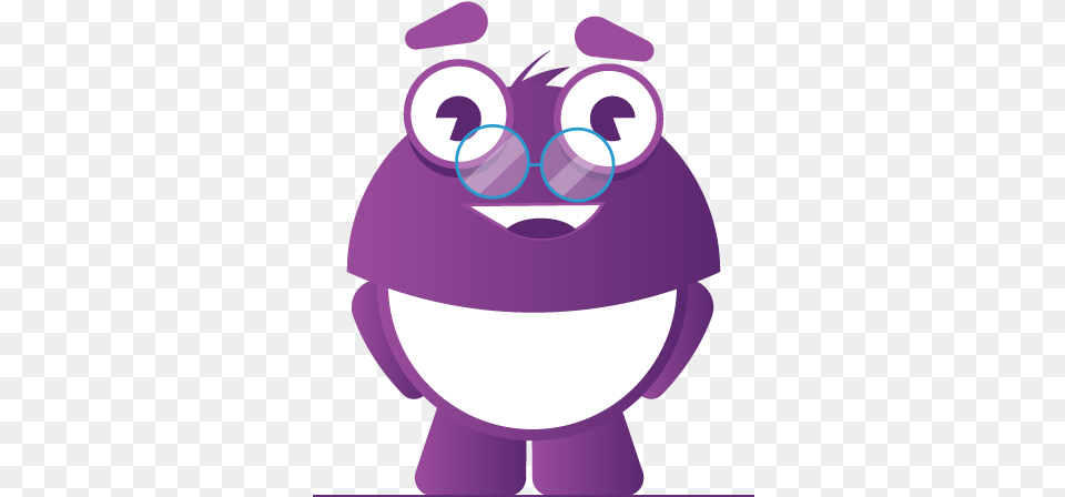 Student Funny Character Happiest Happiness Reactions Cartoon, Purple Free Png