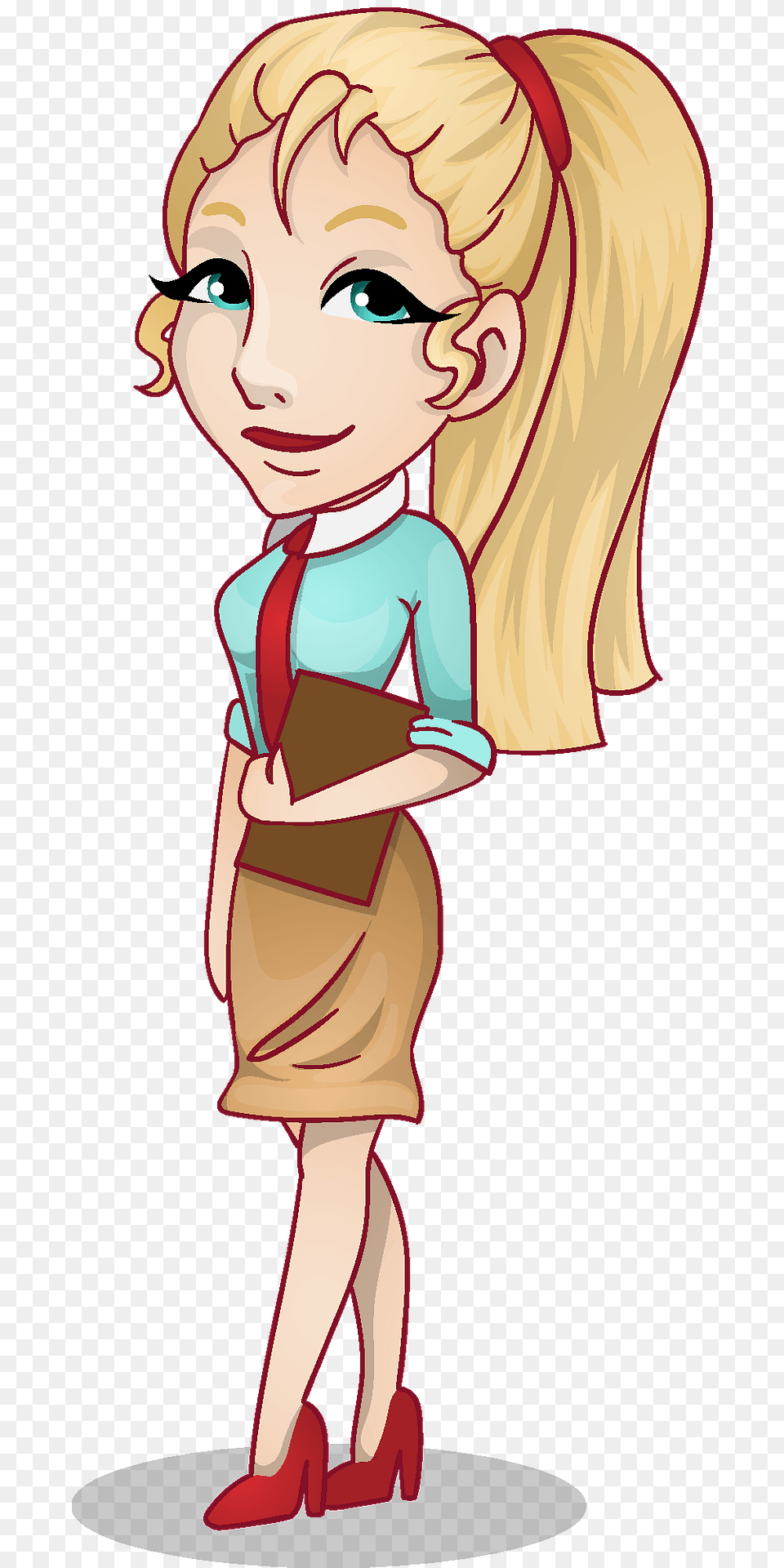 Student Girl Clipart, Baby, Person, Book, Comics Png