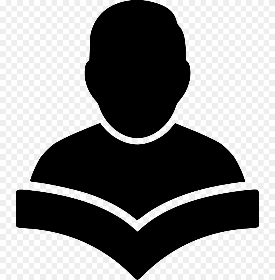 Student Icon Download, Person, Reading, Silhouette, Book Free Transparent Png
