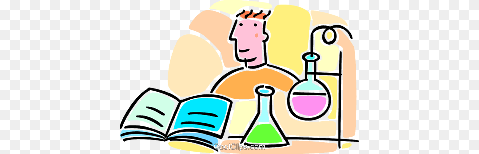 Student In Chemistry Class Royalty Vector Clip Art, Cleaning, Person, Face, Head Free Transparent Png