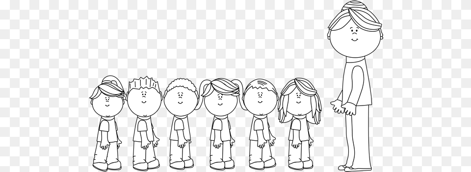Student In Line U0026 Linepng Transparent Line Leader Clipart Black And White, Publication, Book, Comics, Baby Free Png Download