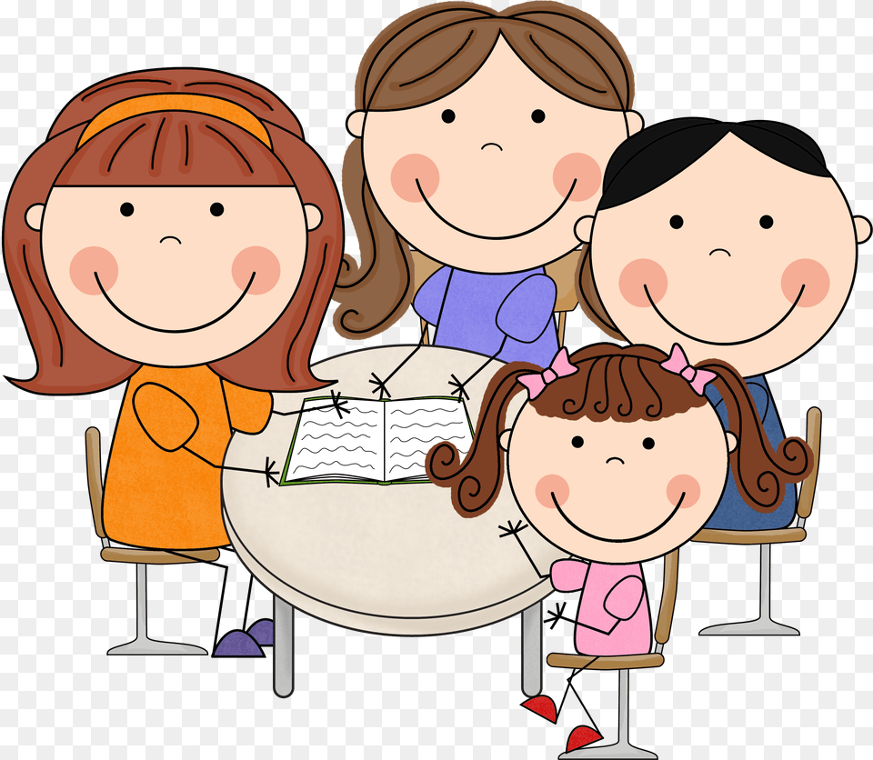 Student Led Conferences Clipart, People, Person, Book, Comics Png Image