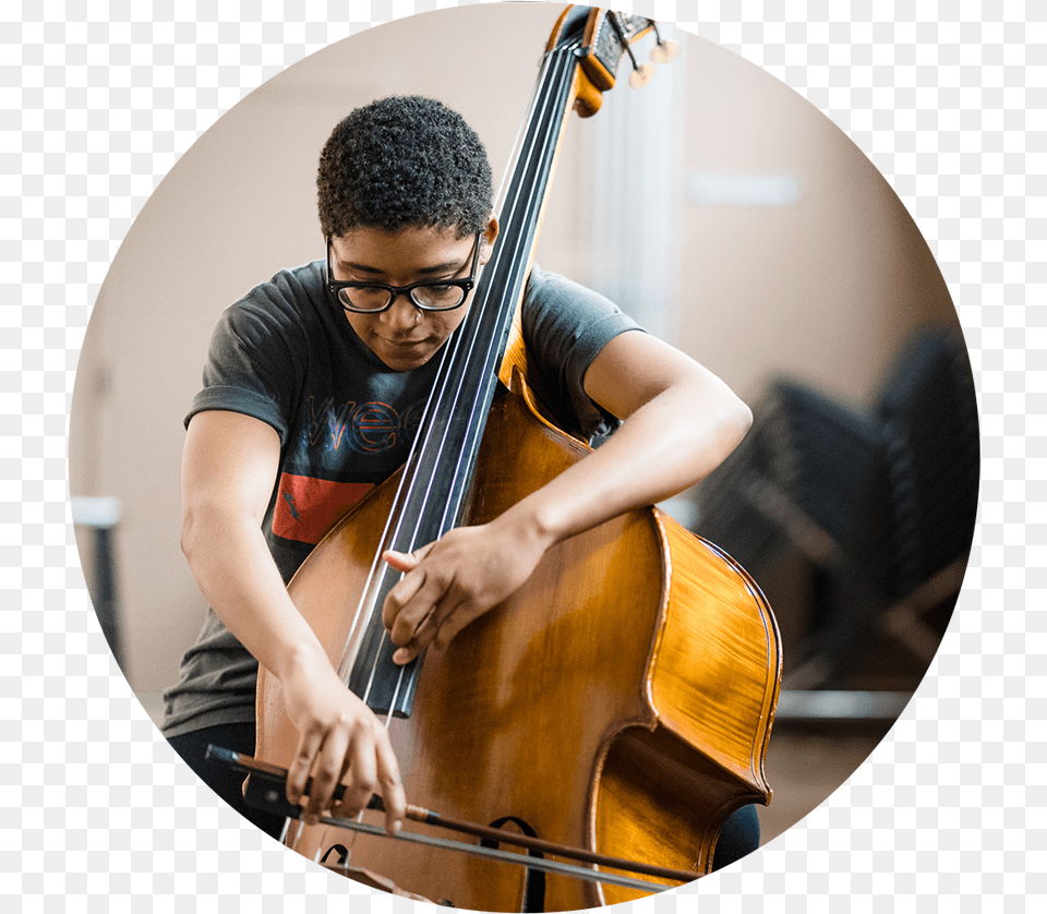 Student Practicing The Cello At The University Center Composer, Musical Instrument, Boy, Male, Person Png