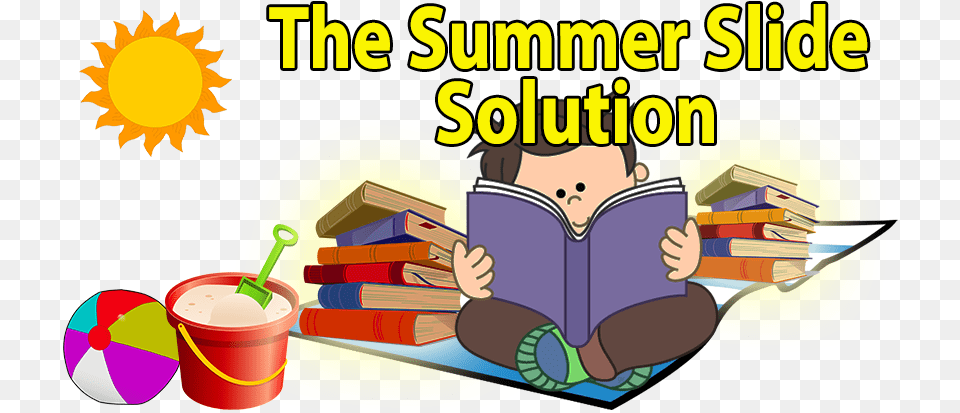 Student Reading A Book Clipart Clip Stock Summer Slide Summer Slide Reading Clipart, Person, Publication, Dynamite, Weapon Free Transparent Png