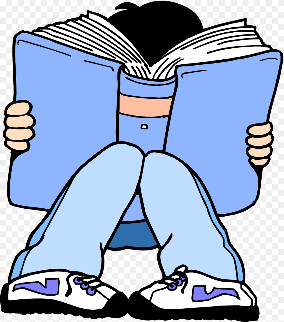 Student Reading Clipart, Clothing, Pants, Person, Book Free Png Download