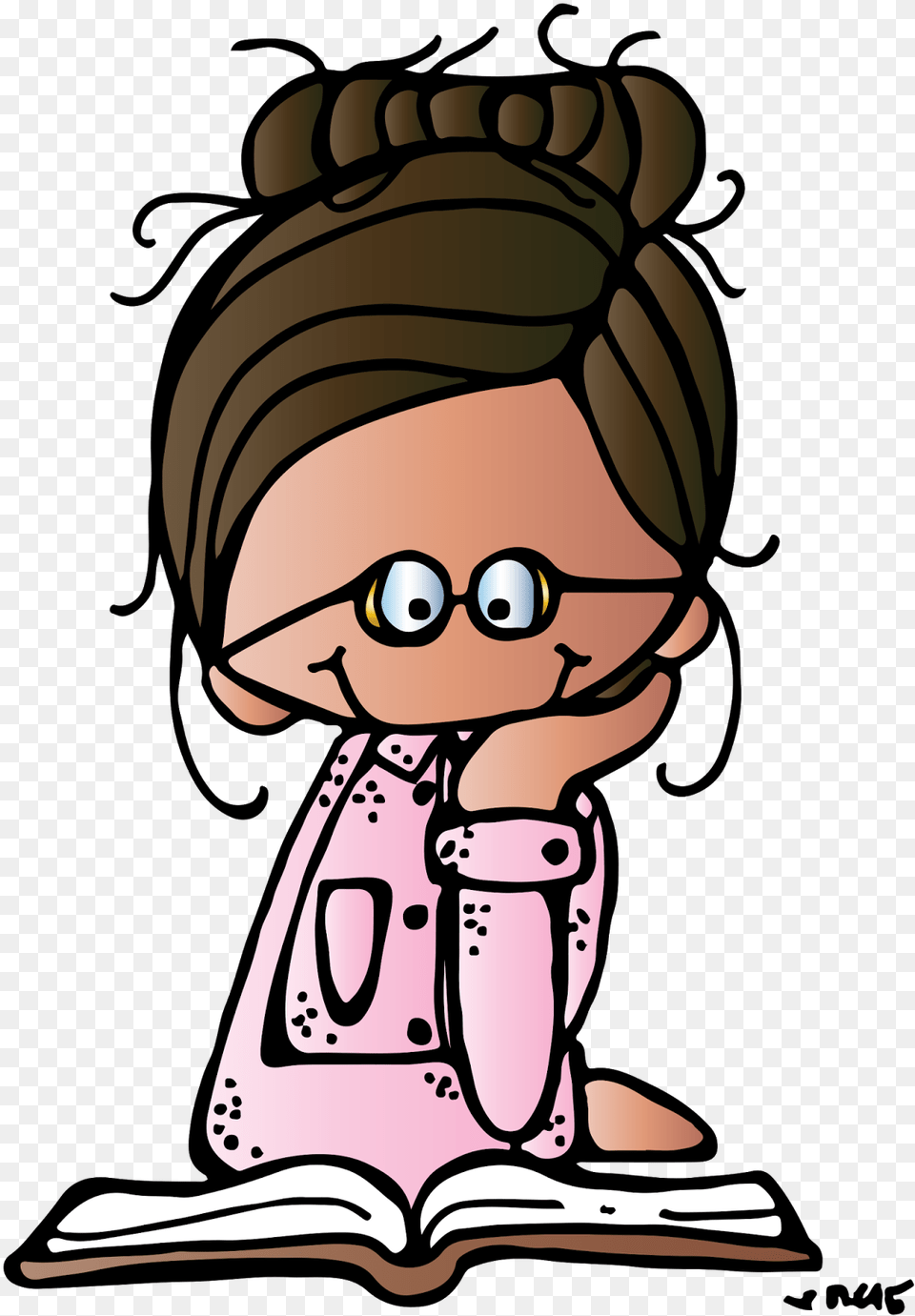 Student Reading Melonheadz Clipart, Baby, Cartoon, Person, Publication Free Png