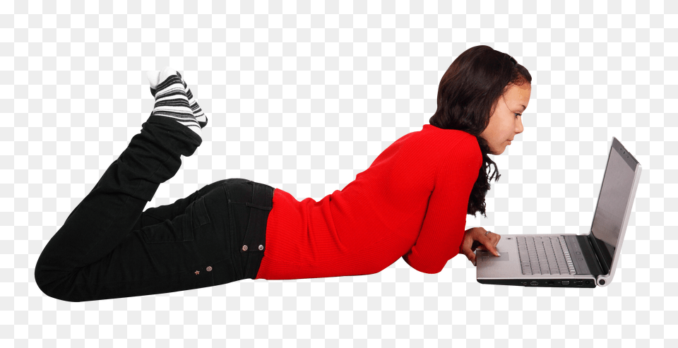 Student Sitting Transparent Student Sitting, Laptop, Computer, Electronics, Pc Free Png Download