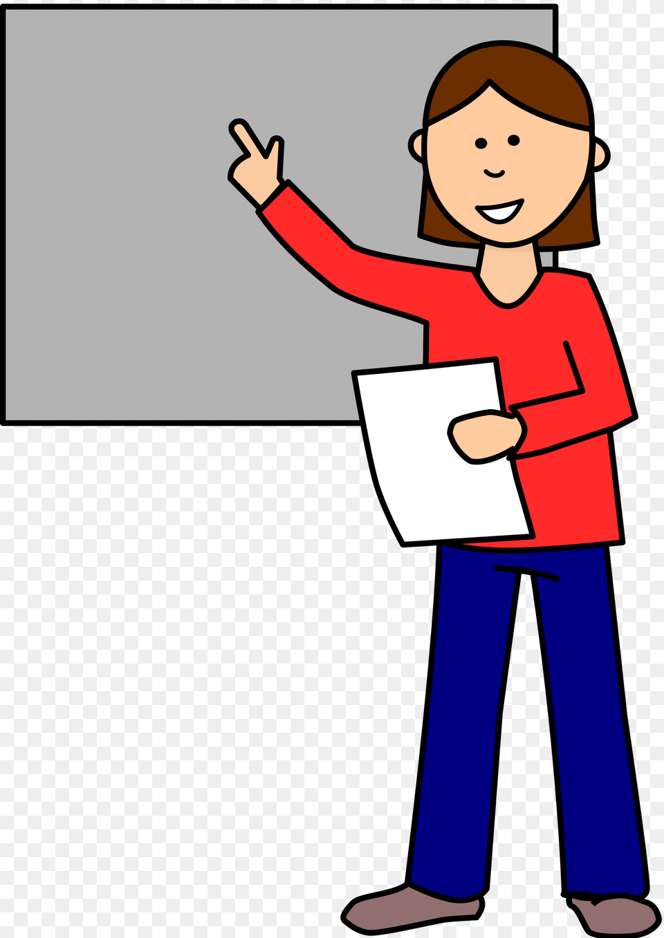 Student Standing Cliparts, Person, Face, Head, White Board Png