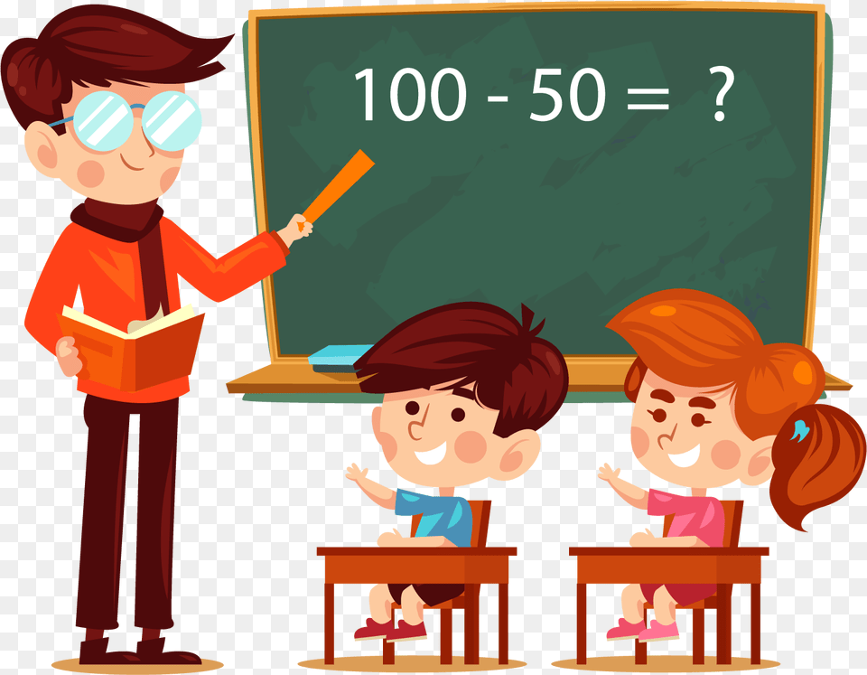 Student Teacher Learning Addition Classroom, Adult, Person, Female, Woman Free Transparent Png