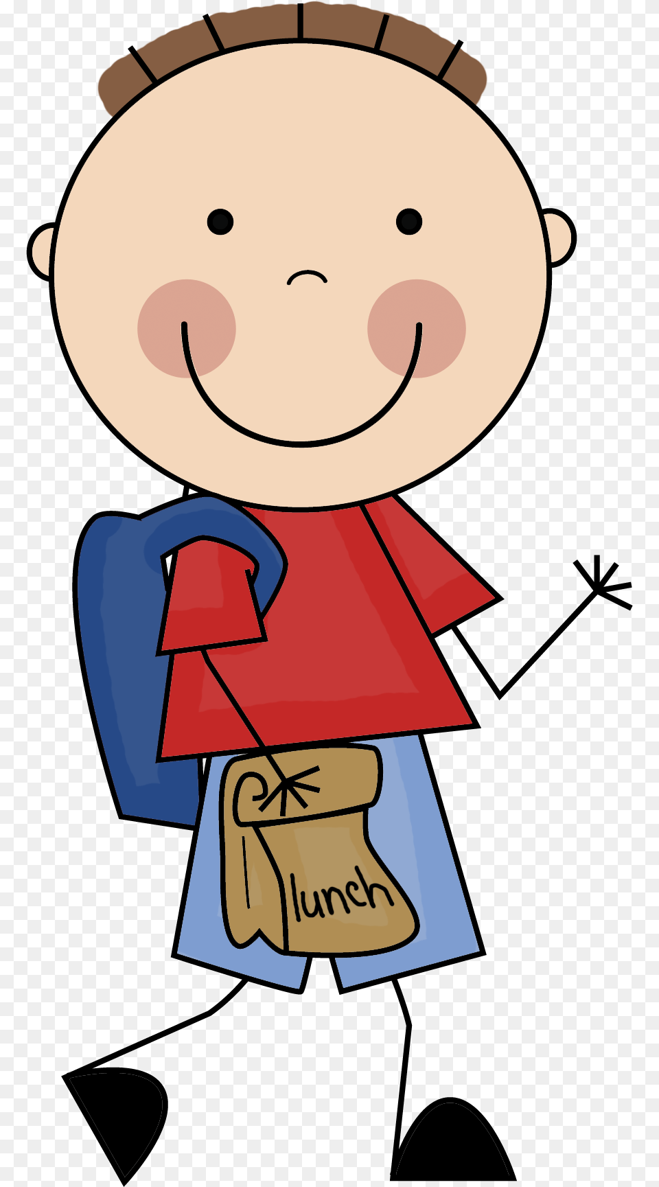 Student With Backpack Clipart Student Clip, Bag, People, Person, Cleaning Png