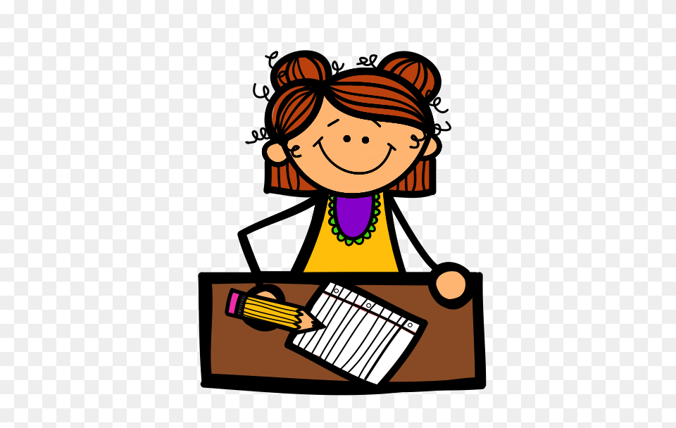 Student Working On Writing Clipart, Baby, Person, Face, Head Free Png Download