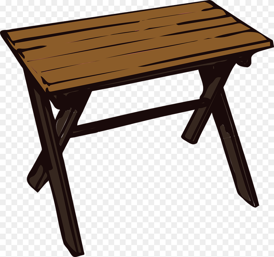 Students At Table Clipart Wooden Table Clipart, Coffee Table, Desk, Furniture, Wood Png