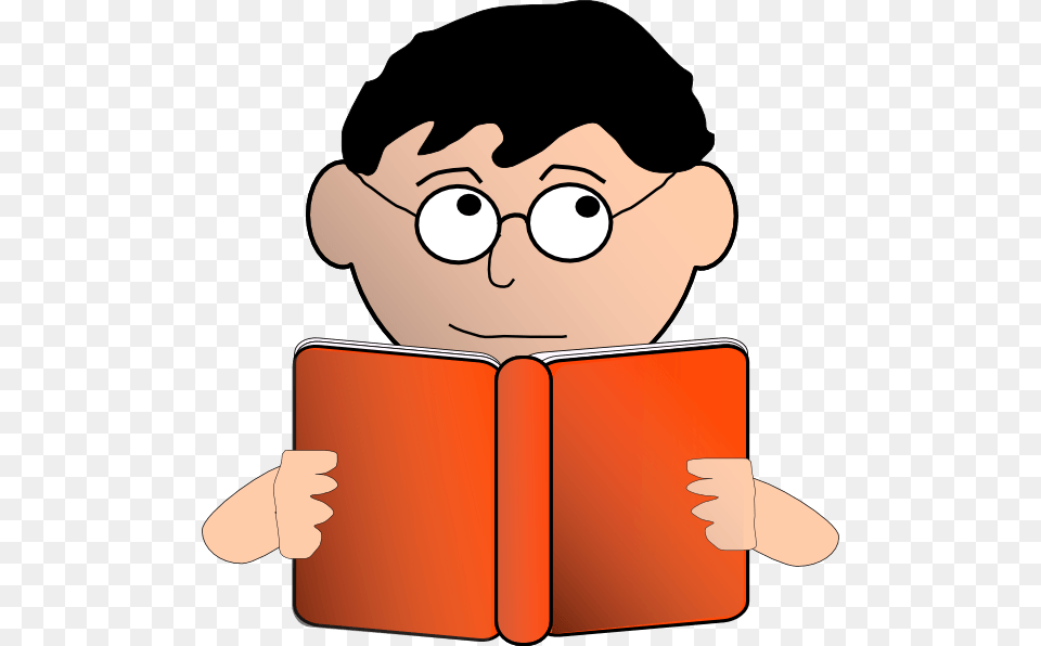 Students Cliparts, Person, Reading, Baby, Book Free Png Download