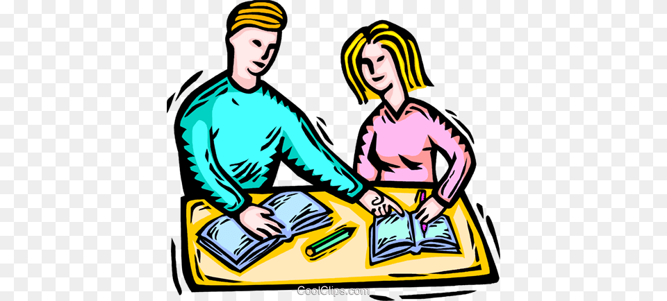 Students Doing School Work Royalty Vector Clip Art, Adult, Male, Man, Person Free Png Download