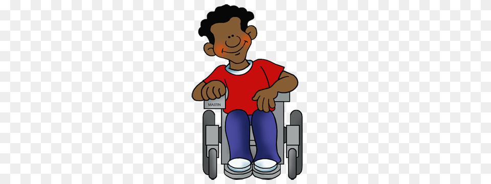 Students In Wheelchairs Clip Art, Person, Clothing, Pants, Chair Free Png