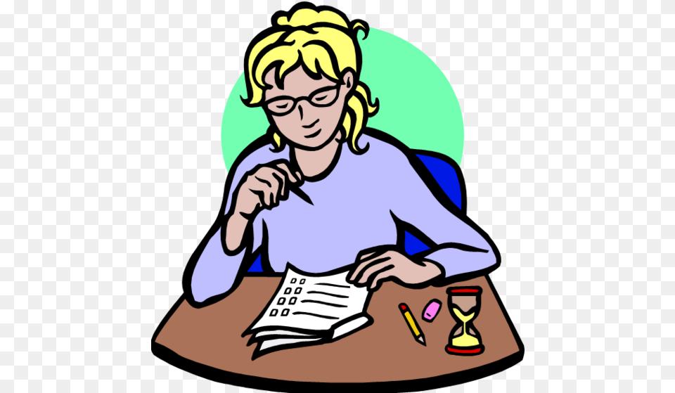 Students Testing Clip Art Clipart To Use Resource, Baby, Book, Comics, Person Png