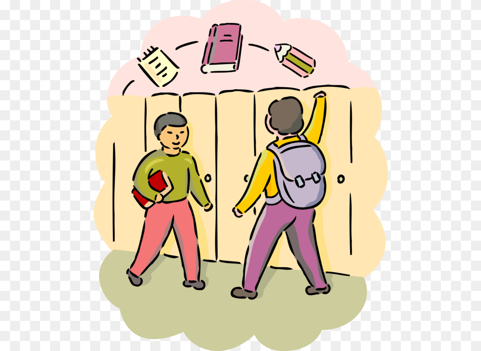 Students Walk, Baby, Person, Book, Comics Png Image