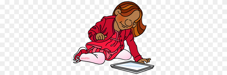 Students With Tablets Clip Art, Baby, Person, Computer, Electronics Free Png Download